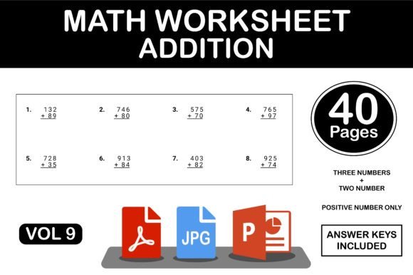 Addition Workbook Math Worksheets Vol 9: A Professional Toolkit