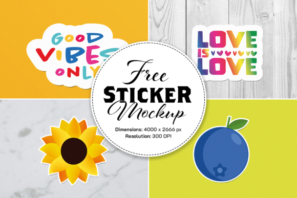 Elevate Your Designs: Free Sticker Photoshop Mockup