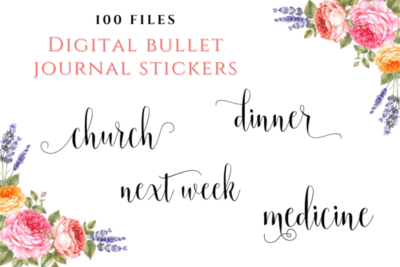 Elevate Your Planner: The Hand Drawn Elegant Scripts Bundle