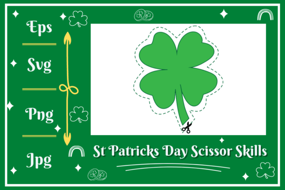 Four Leaf Clover Scissors Skills: Festive Fun for Little Hands