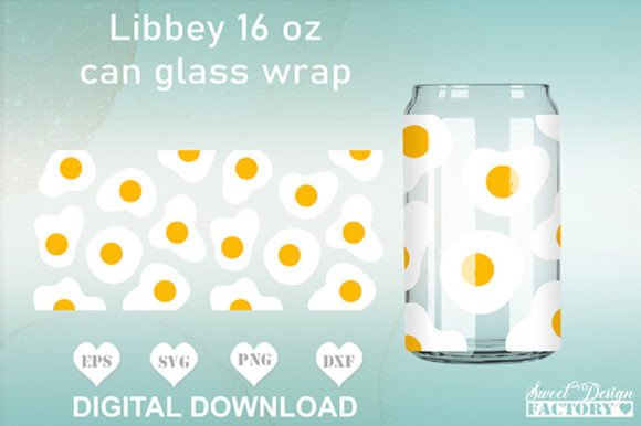 Fried Eggs LIBBEY GLASS SVG: A Fun DIY Design Asset