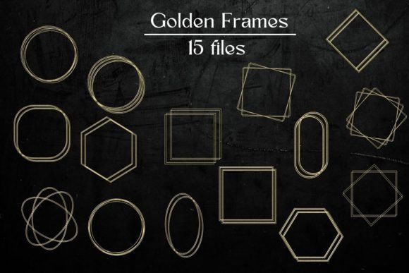 Gold Glitter Frames: Adding Instant Shine to Your Projects