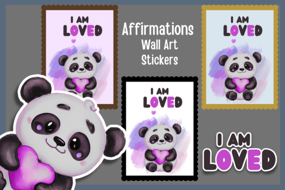 Instilling Confidence: The I Am Loved - Positive Affirmation Poster