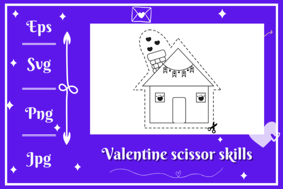 Love House - Valentine Scissors Skills for Creative Projects