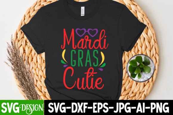 Mardi Gras Cutie SVG Cut File: Festive Design Assets