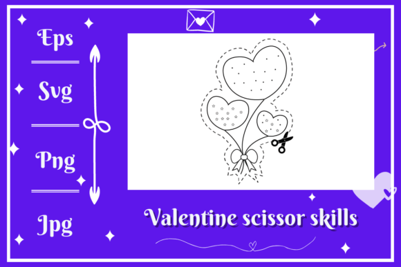 Valentine's Day Scissors Skills: A Practical Design Asset
