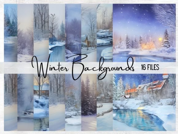 Watercolor Winter Illustrations for Creative Projects